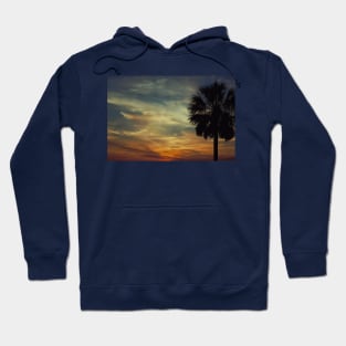 Florida sunset with Palm Tree Hoodie